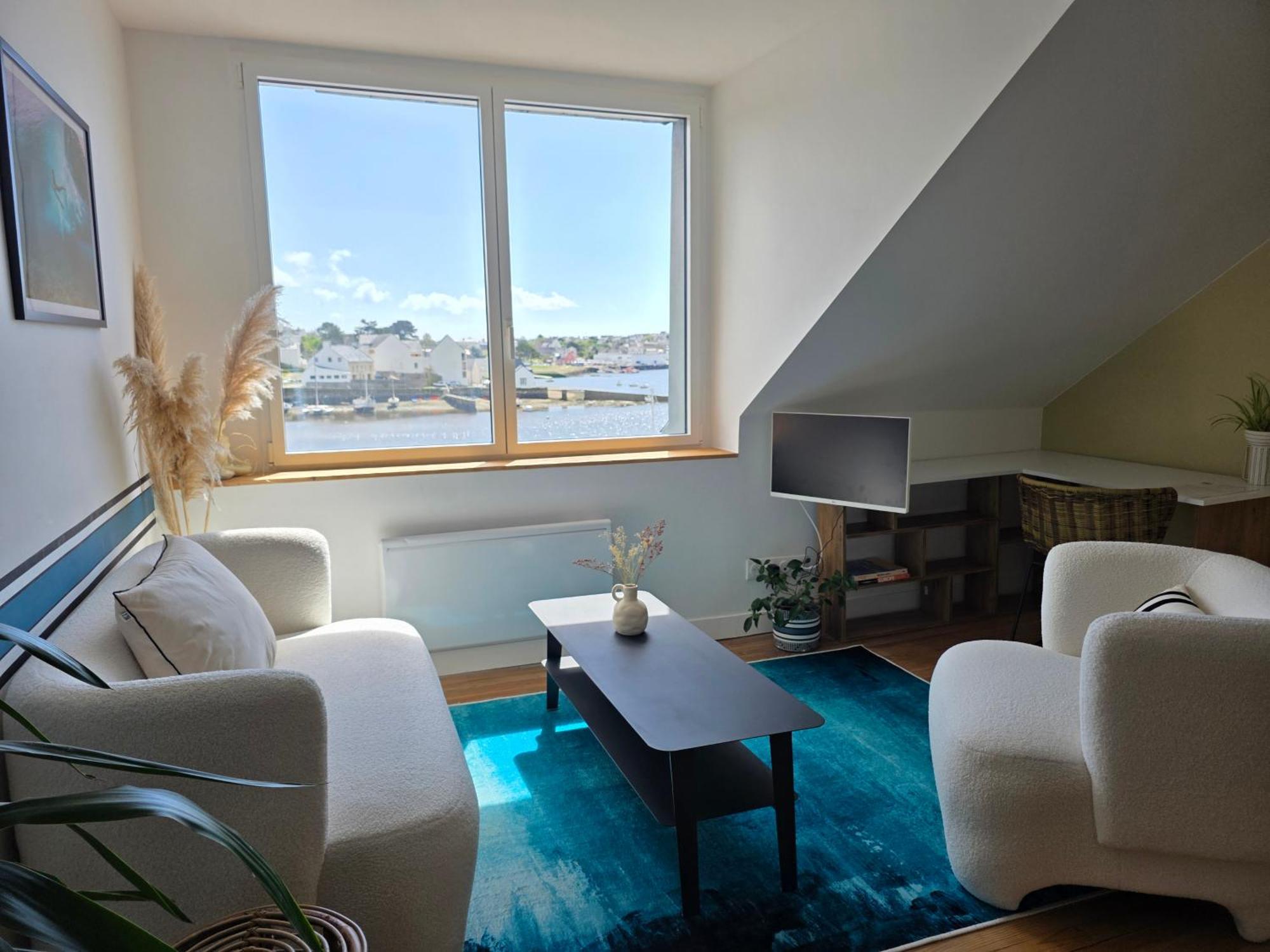 Anatoline Audierne Appart'Hotel Vue Mer - Sea & Harbor Stay Værelse billede